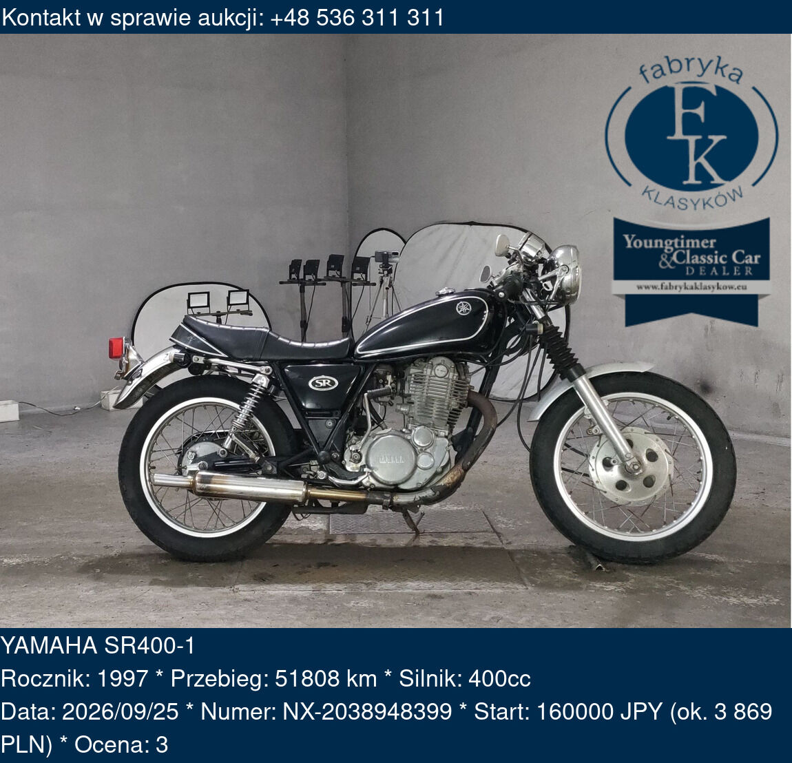 YAMAHA SR400-1 1997 - zdjęcie 2