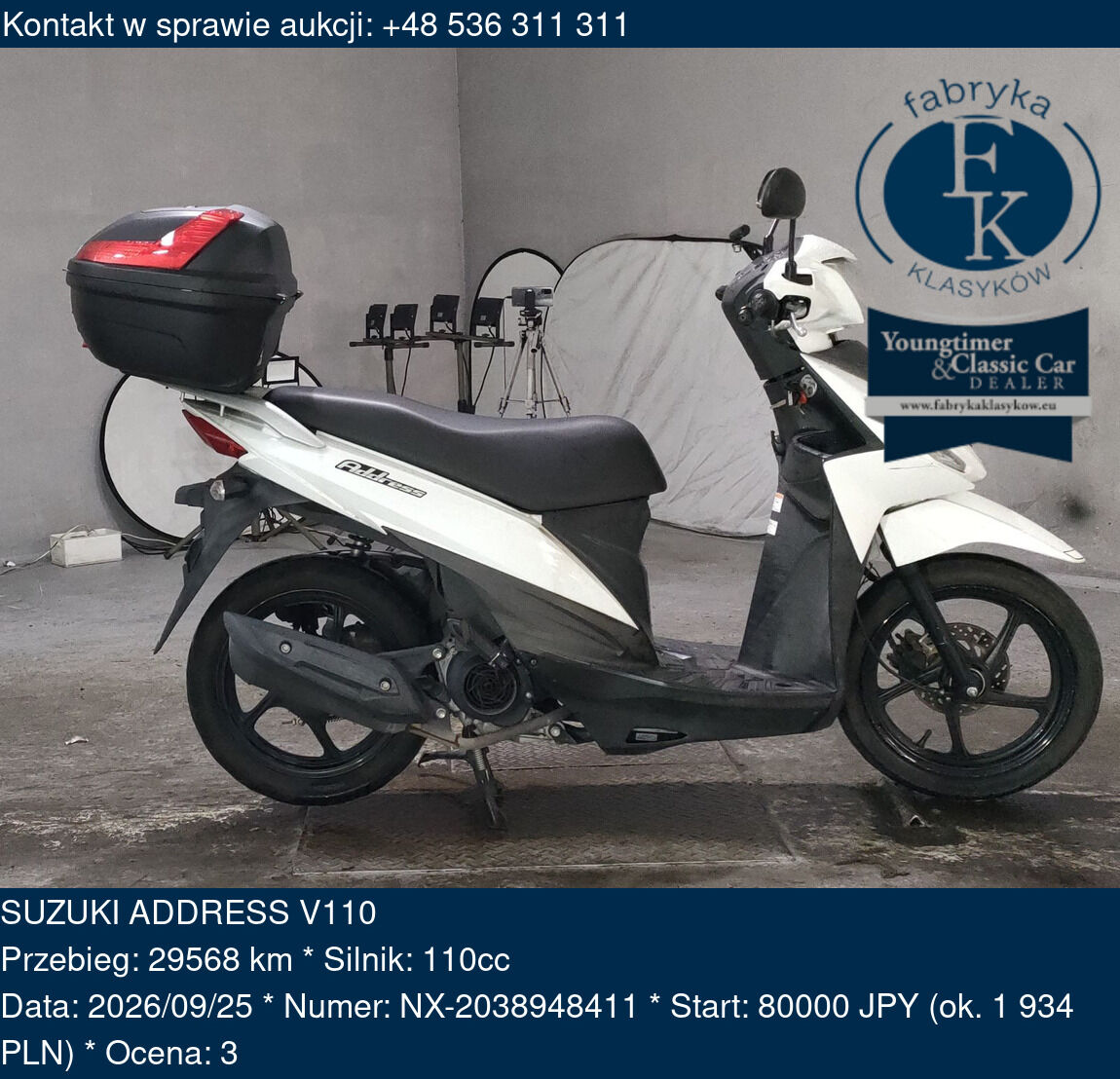 SUZUKI ADDRESS V110  - zdjęcie 2