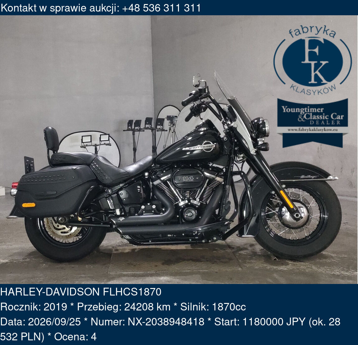 HARLEY-DAVIDSON FLHCS1870 2019 - zdjęcie 2