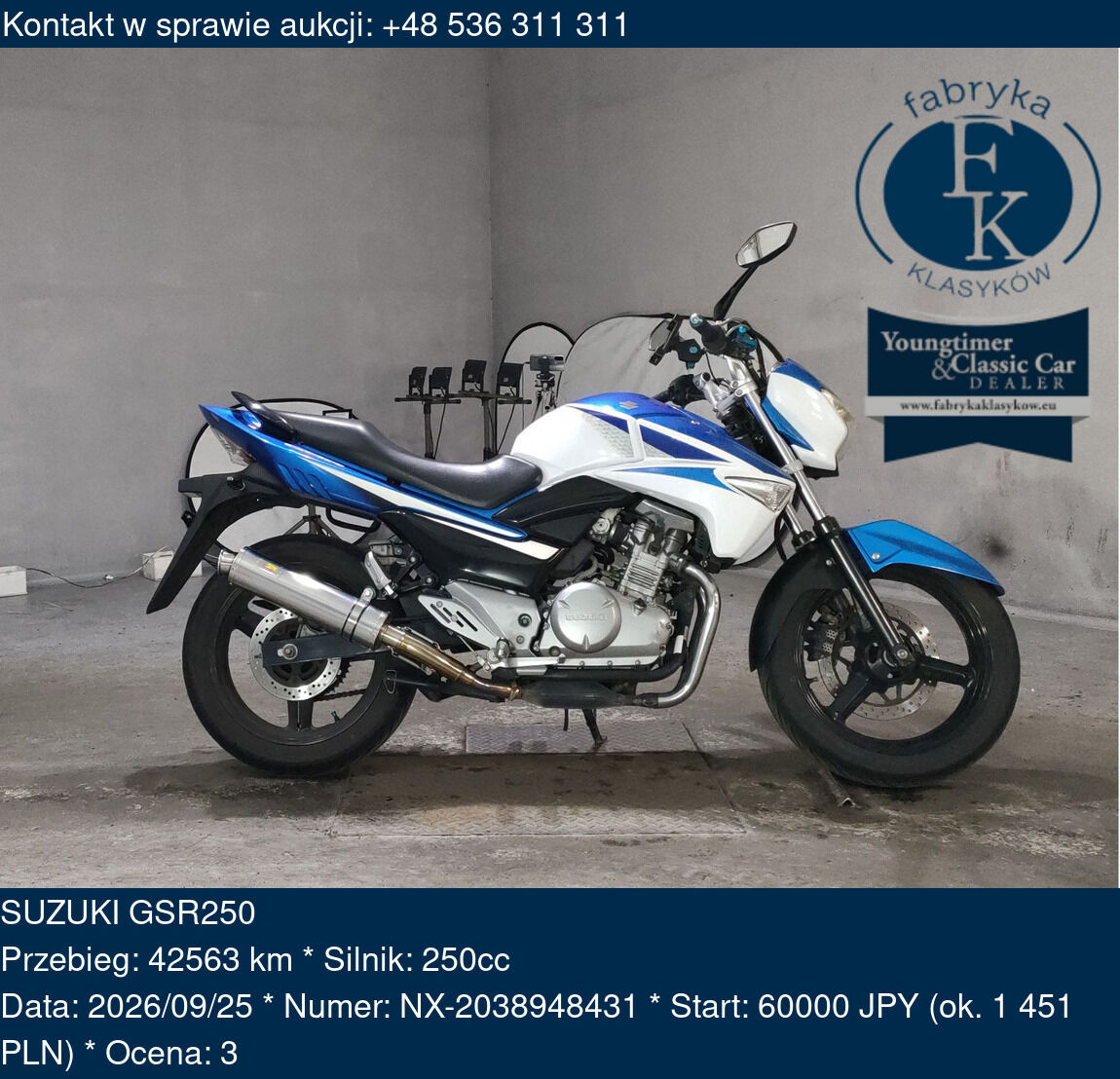 SUZUKI GSR250  - zdjęcie 2