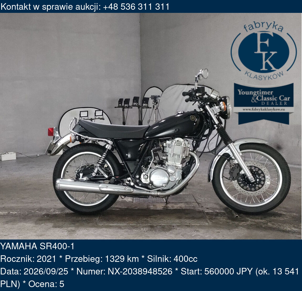 YAMAHA SR400-1 2021 - zdjęcie 2