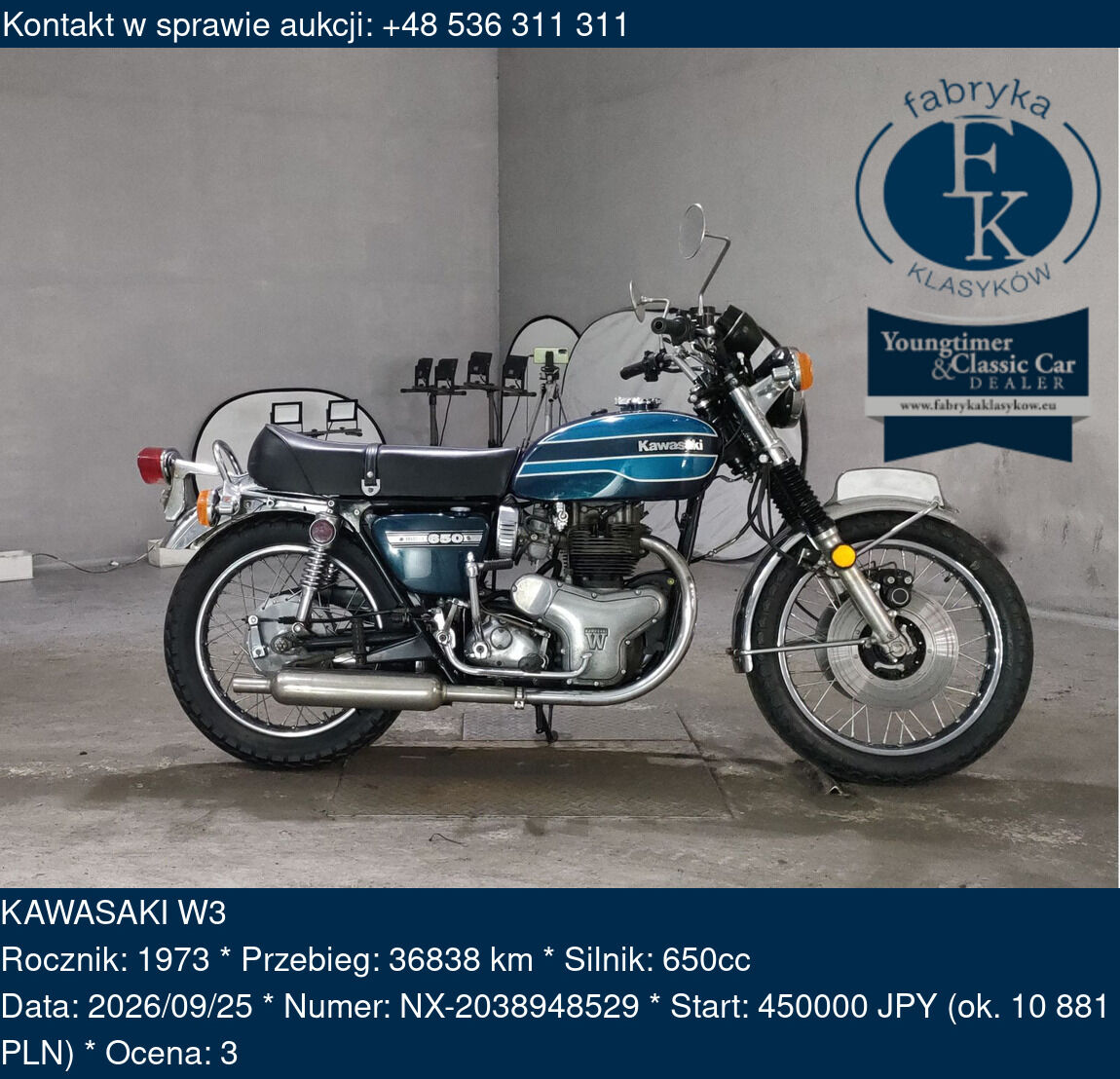 KAWASAKI W3 1973 - zdjęcie 2