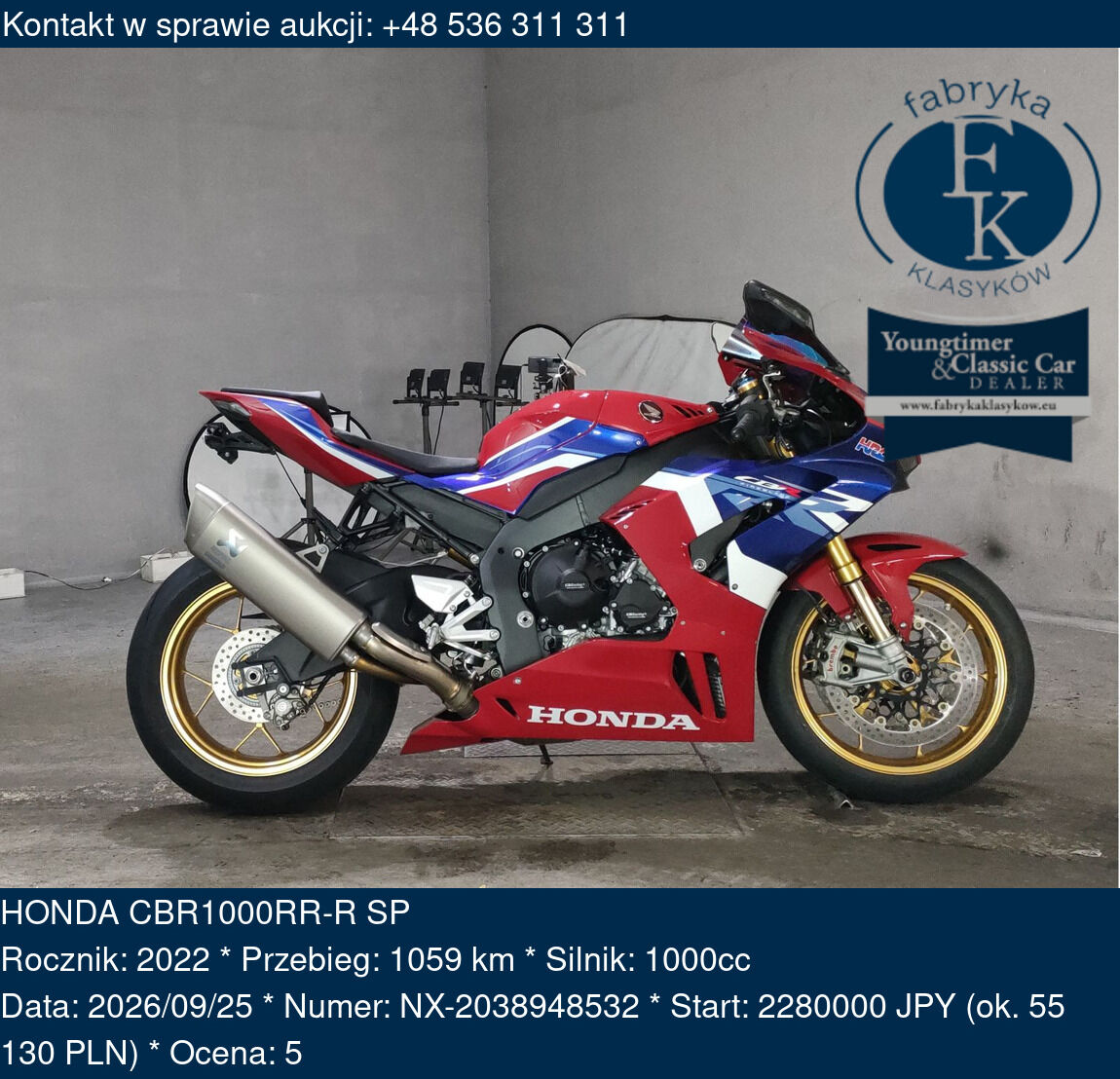 HONDA CBR1000RR-R SP 2022 - zdjęcie 2