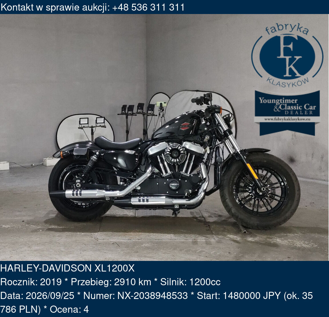 HARLEY-DAVIDSON XL1200X 2019 - zdjęcie 2
