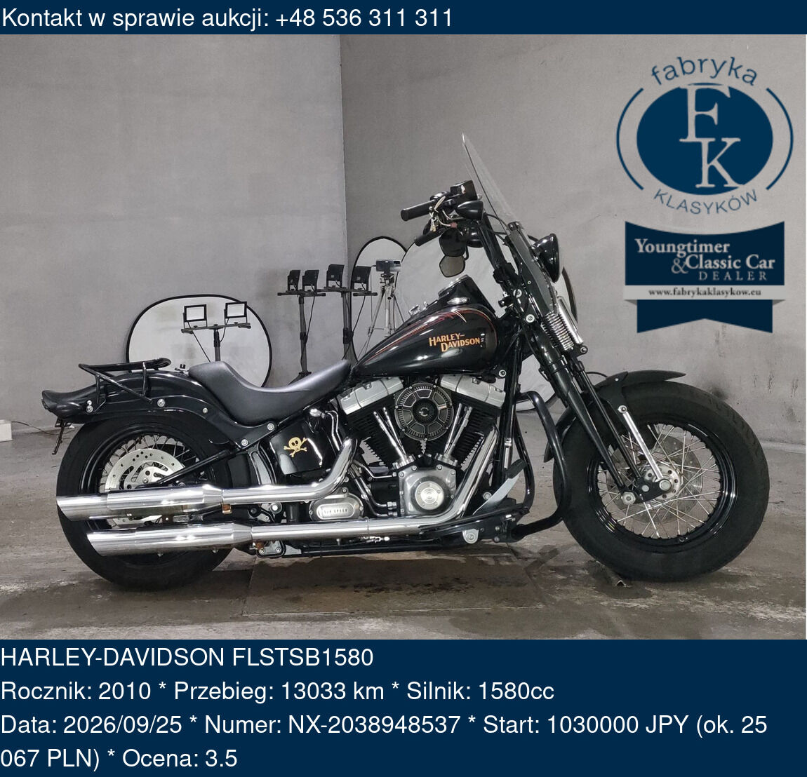 HARLEY-DAVIDSON FLSTSB1580 2010 - zdjęcie 2