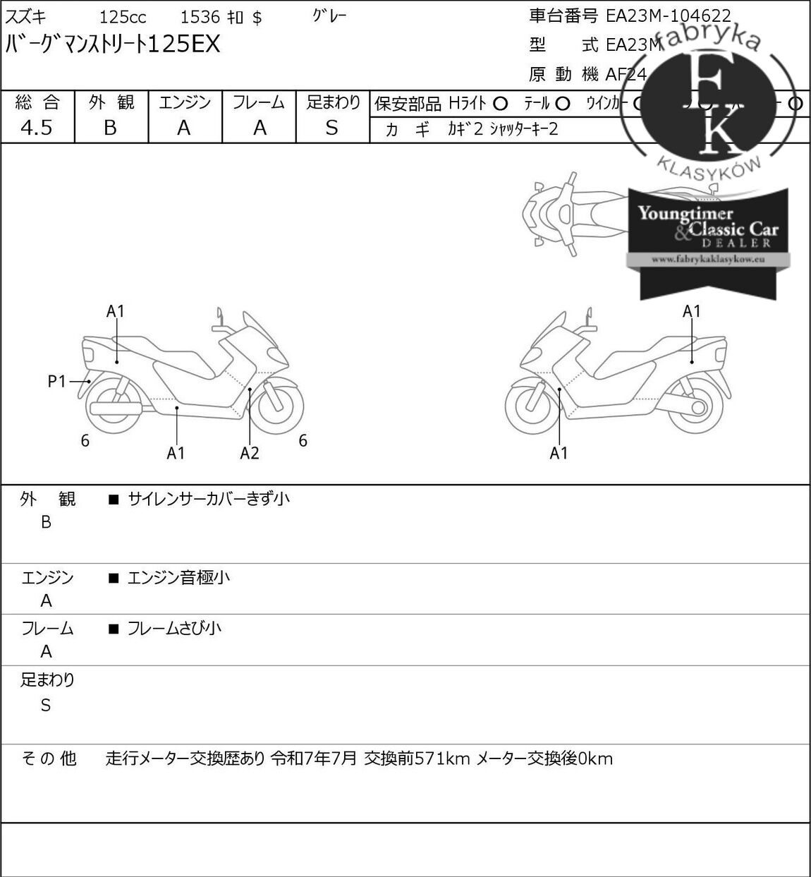 SUZUKI BURGMAN STREET 125EX  - zdjęcie 7
