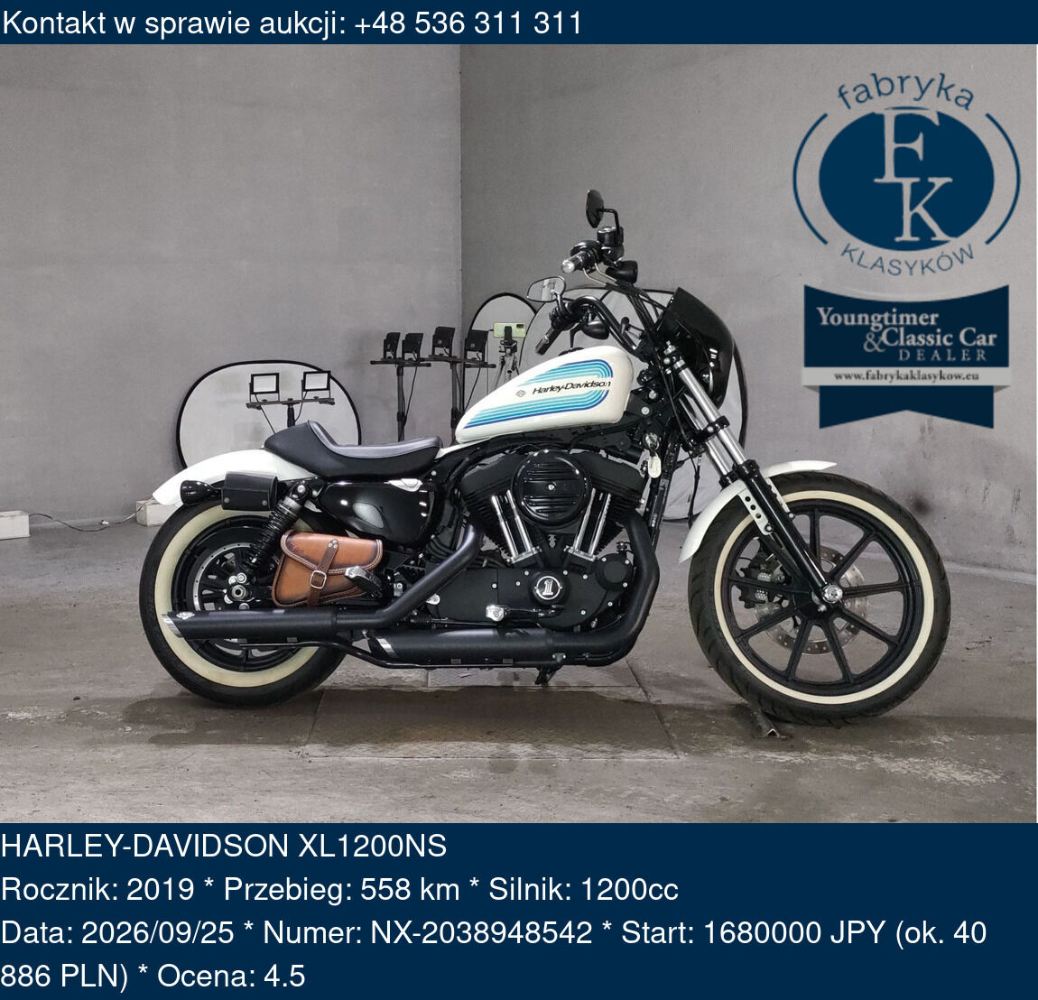HARLEY-DAVIDSON XL1200NS 2019 - zdjęcie 2