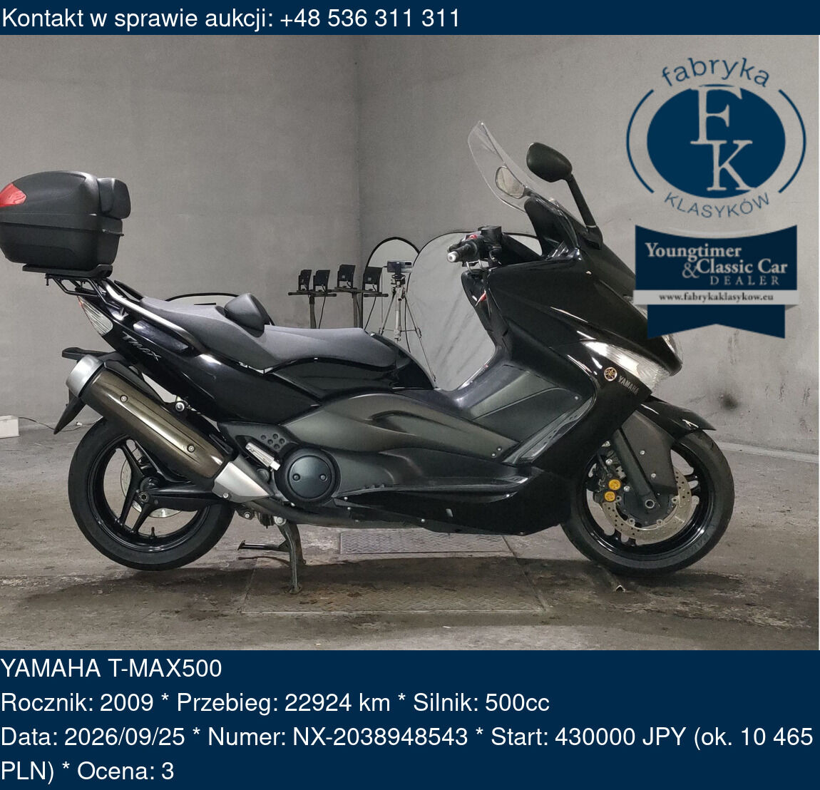 YAMAHA T-MAX500 2009 - zdjęcie 2