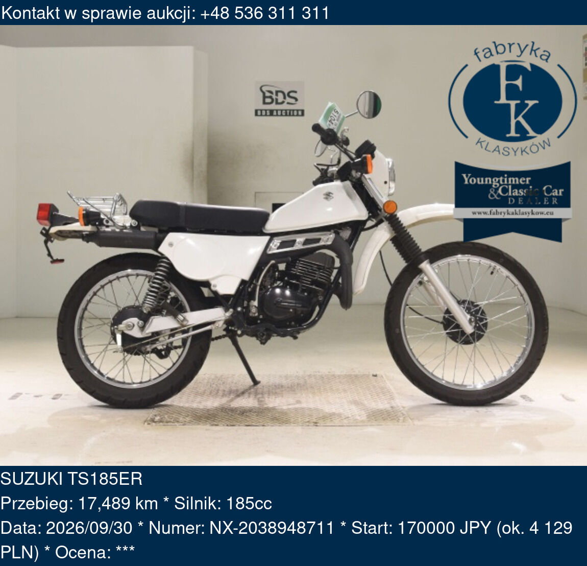 SUZUKI TS185ER - zdjęcie 2
