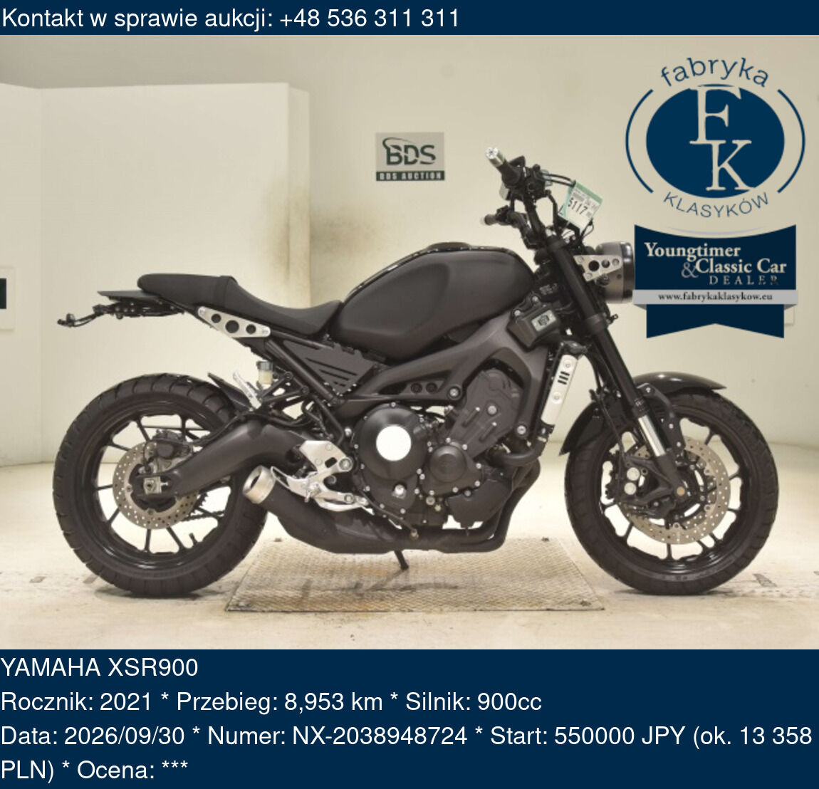 YAMAHA XSR900 2021 - zdjęcie 2