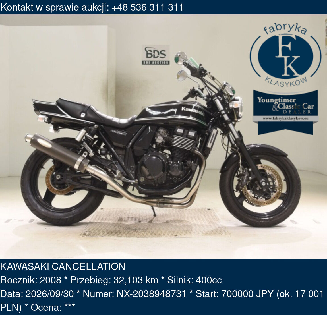 KAWASAKI CANCELLATION 2008 - zdjęcie 2