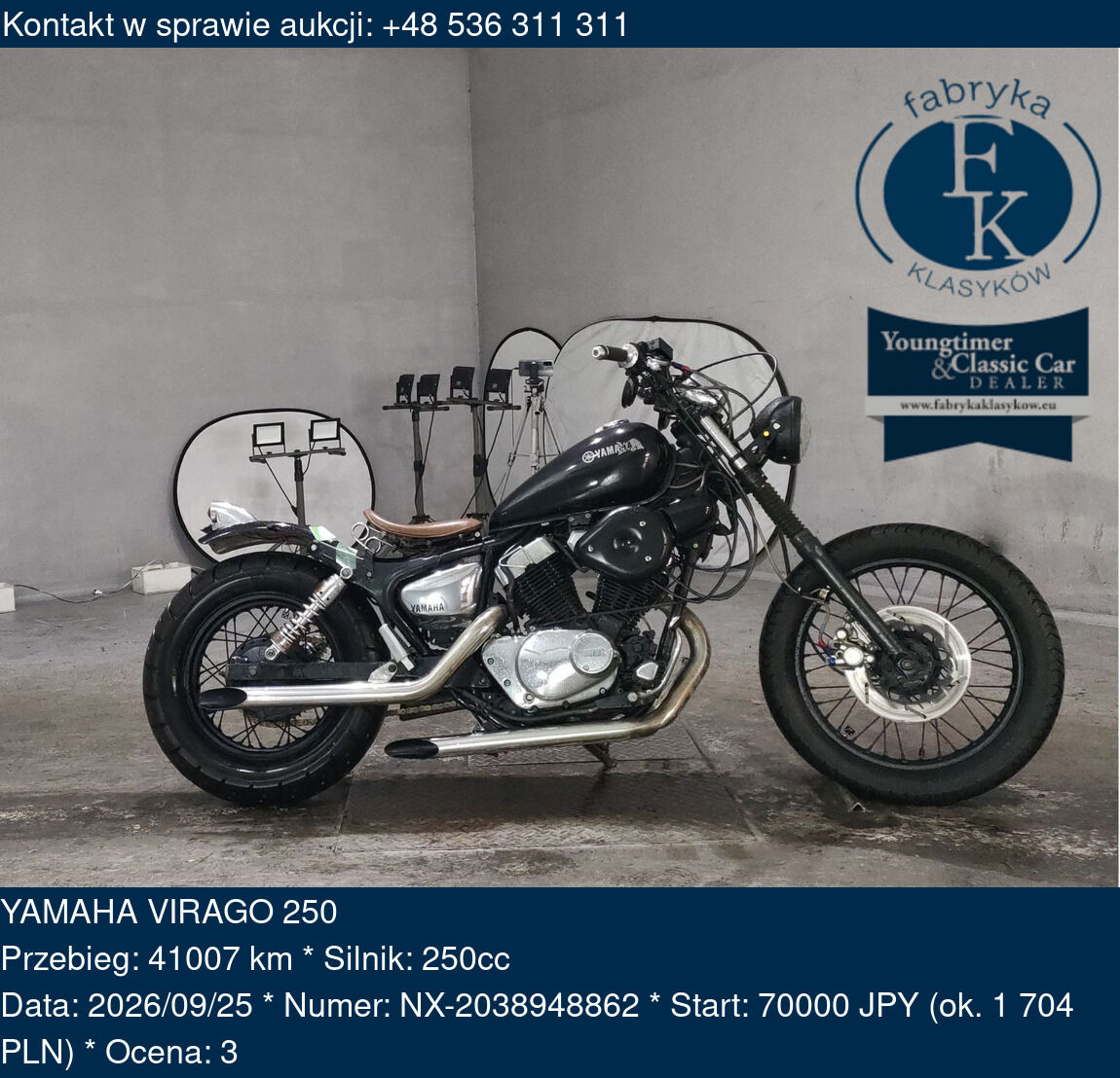 YAMAHA VIRAGO 250  - zdjęcie 2