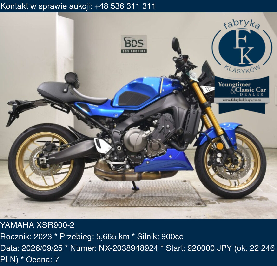 YAMAHA XSR900-2 2023 - zdjęcie 2