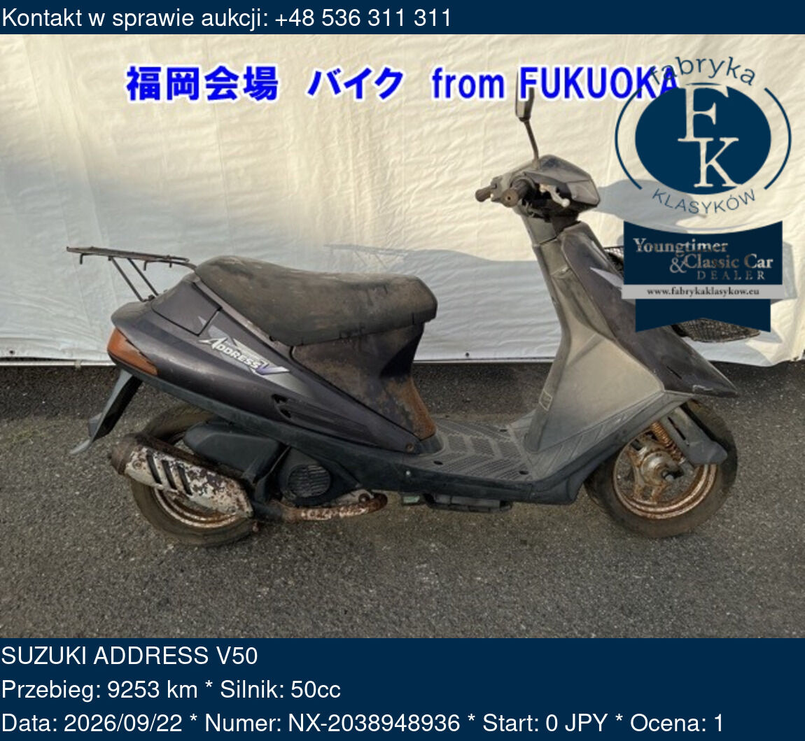 SUZUKI ADDRESS V50  - zdjęcie 2