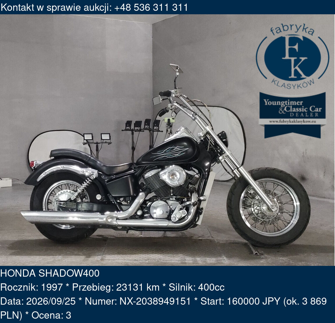 HONDA SHADOW400 1997 - zdjęcie 2