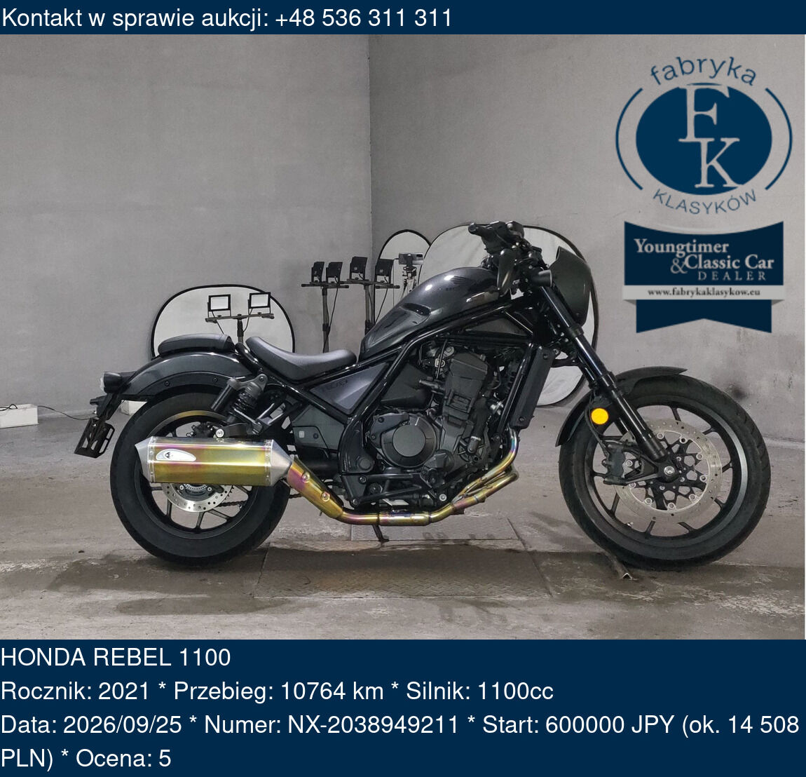 HONDA REBEL 1100 2021 - zdjęcie 2