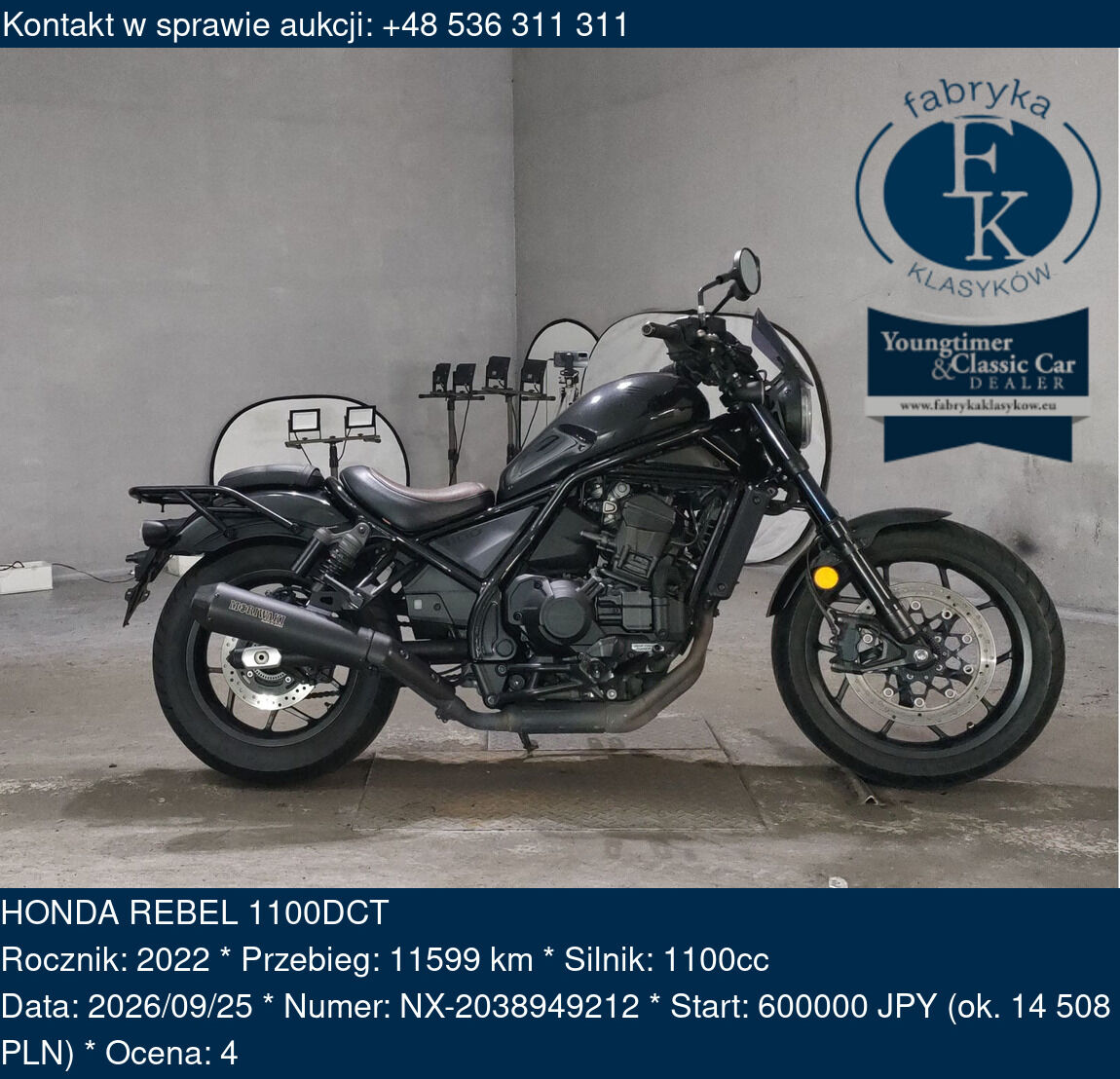 HONDA REBEL 1100DCT 2022 - zdjęcie 2