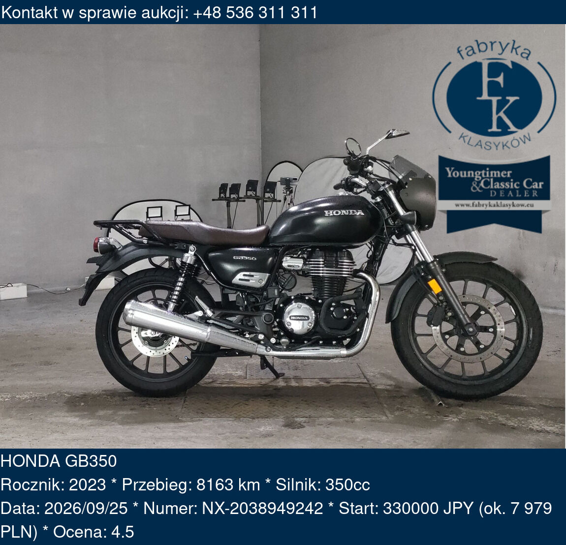 HONDA GB350 2023 - zdjęcie 2