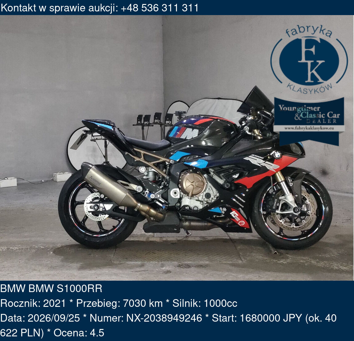 BMW BMW S1000RR 2021 - zdjęcie 2