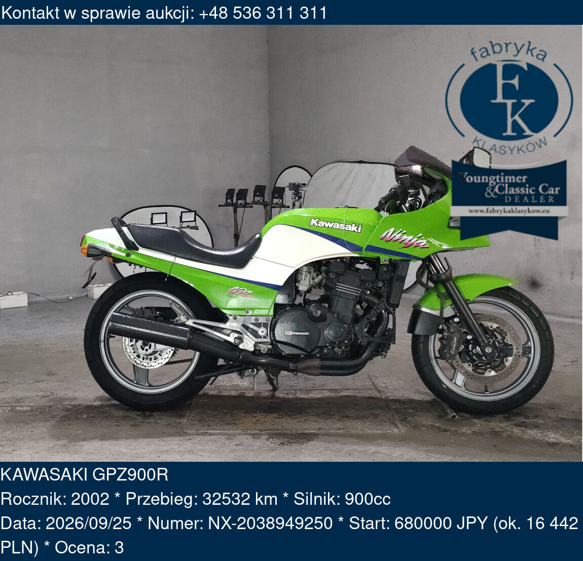 KAWASAKI GPZ900R 2002 - zdjęcie 2