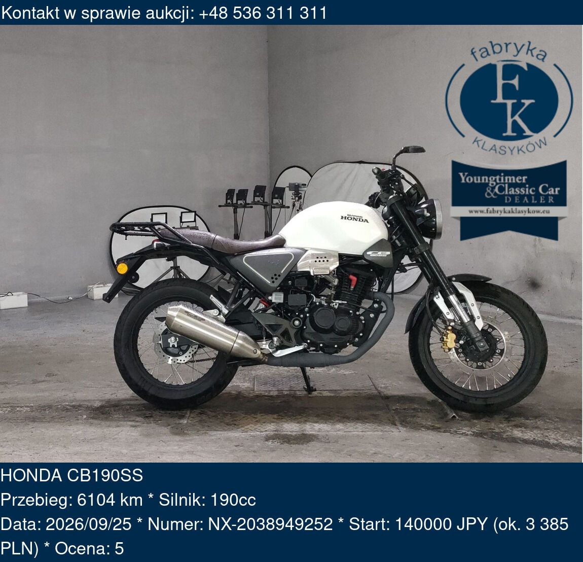 HONDA CB190SS  - zdjęcie 2