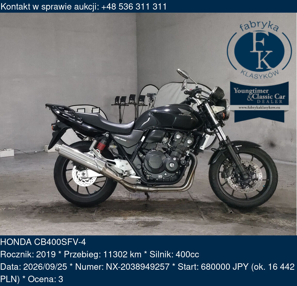 HONDA CB400SFV-4 2019 - zdjęcie 2