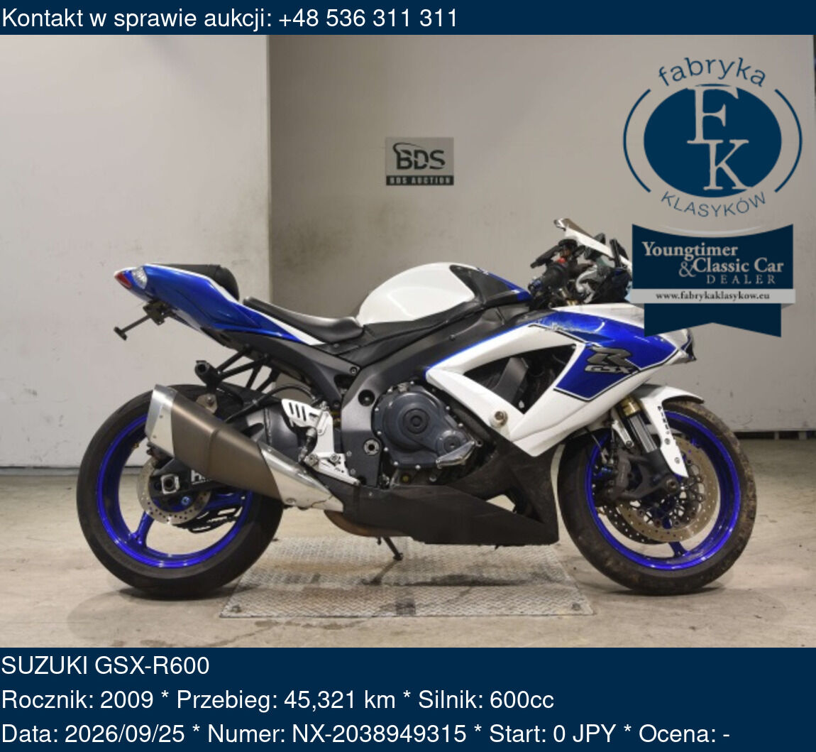 SUZUKI GSX-R600 2009 - zdjęcie 2