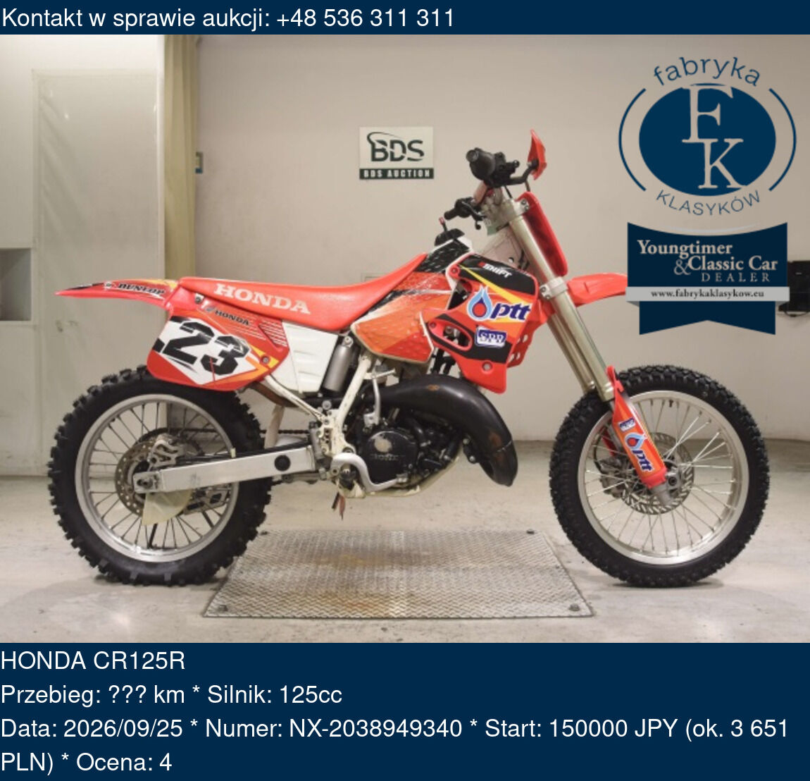 HONDA CR125R  - zdjęcie 2