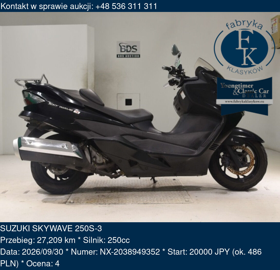 SUZUKI SKYWAVE 250S-3  - zdjęcie 2