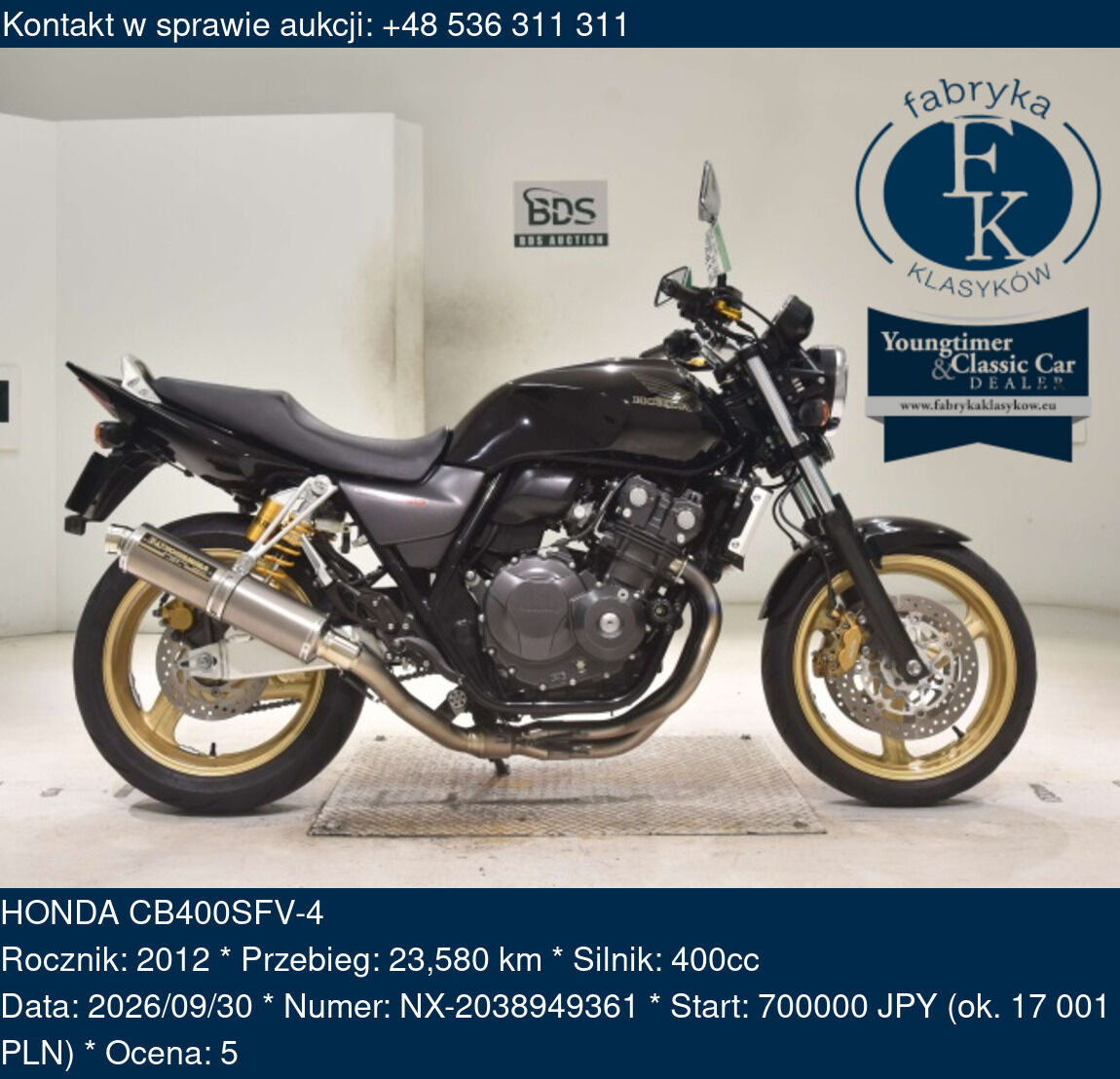 HONDA CB400SFV-4 2012 - zdjęcie 2