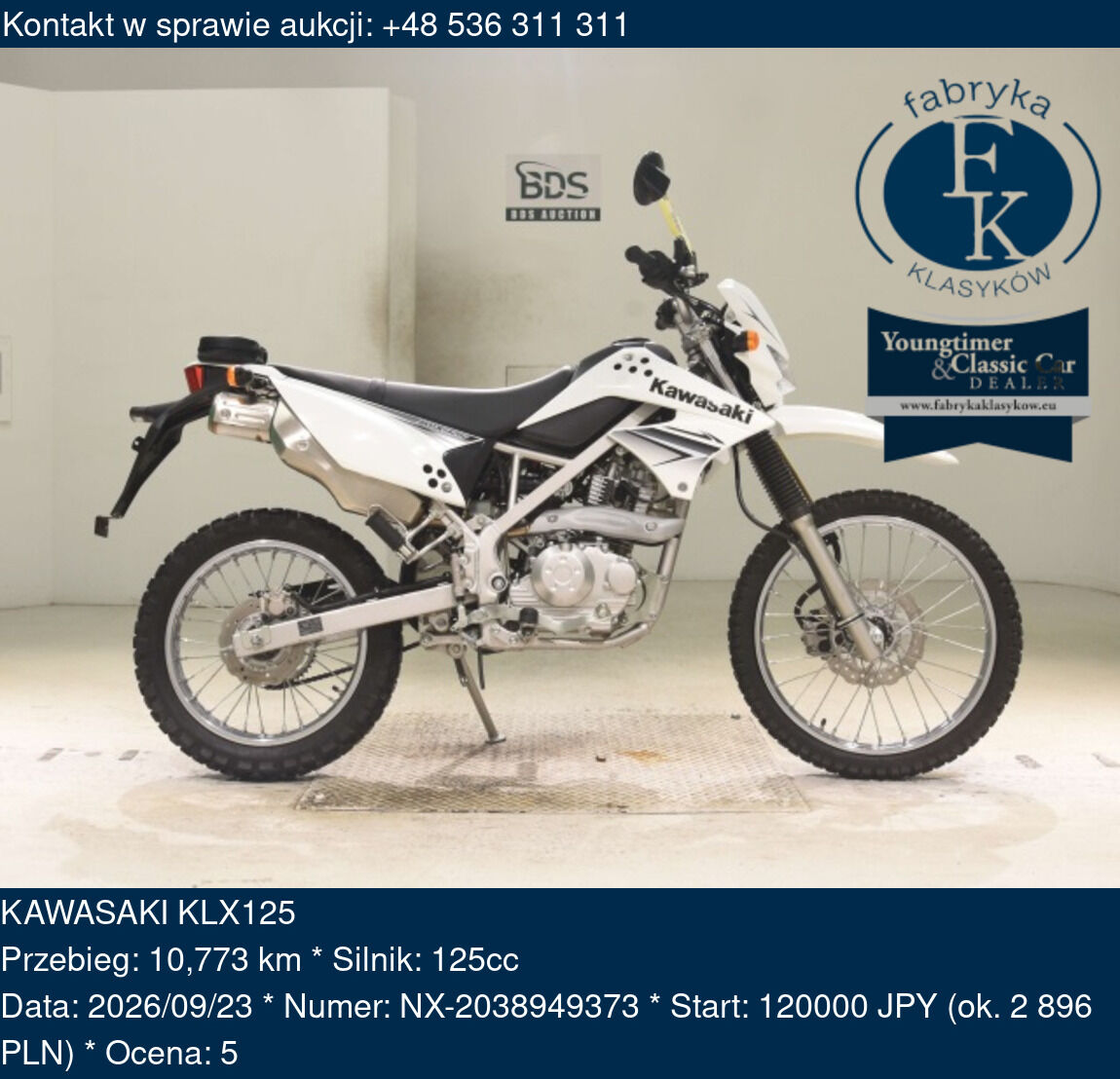 KAWASAKI KLX125  - zdjęcie 2