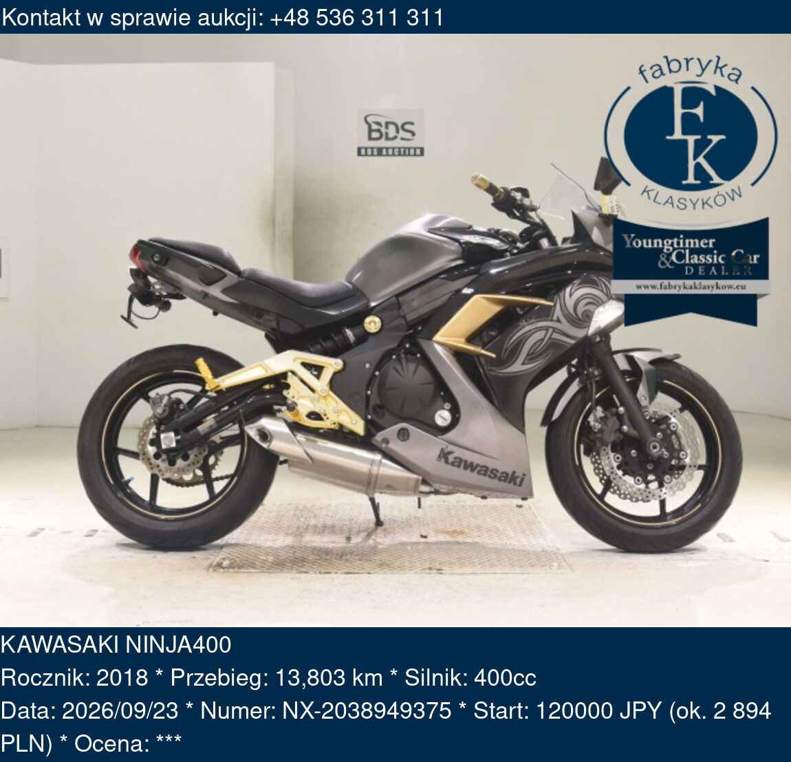 KAWASAKI NINJA400 2018 - zdjęcie 2