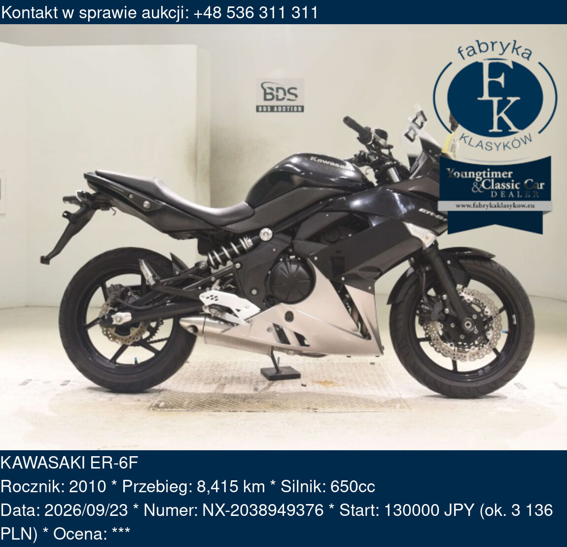 KAWASAKI ER-6F 2010 - zdjęcie 2