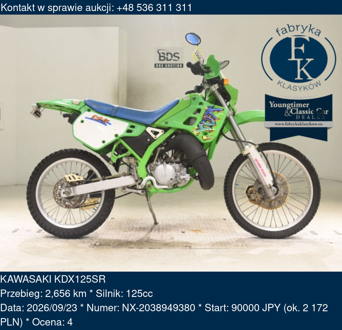 KAWASAKI KDX125SR  - zdjęcie 2