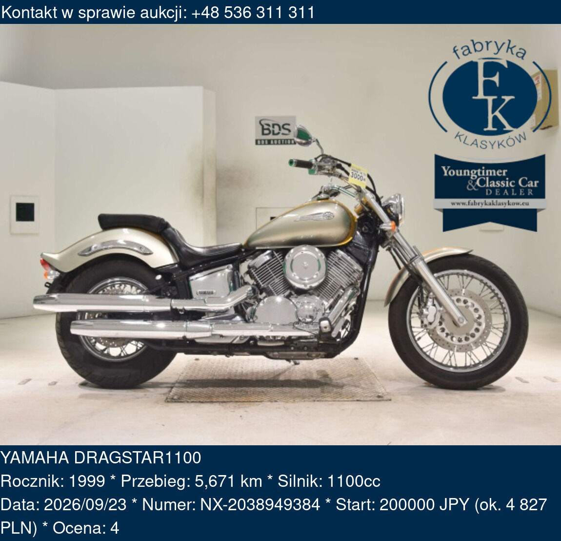 YAMAHA DRAGSTAR1100 1999 - zdjęcie 2