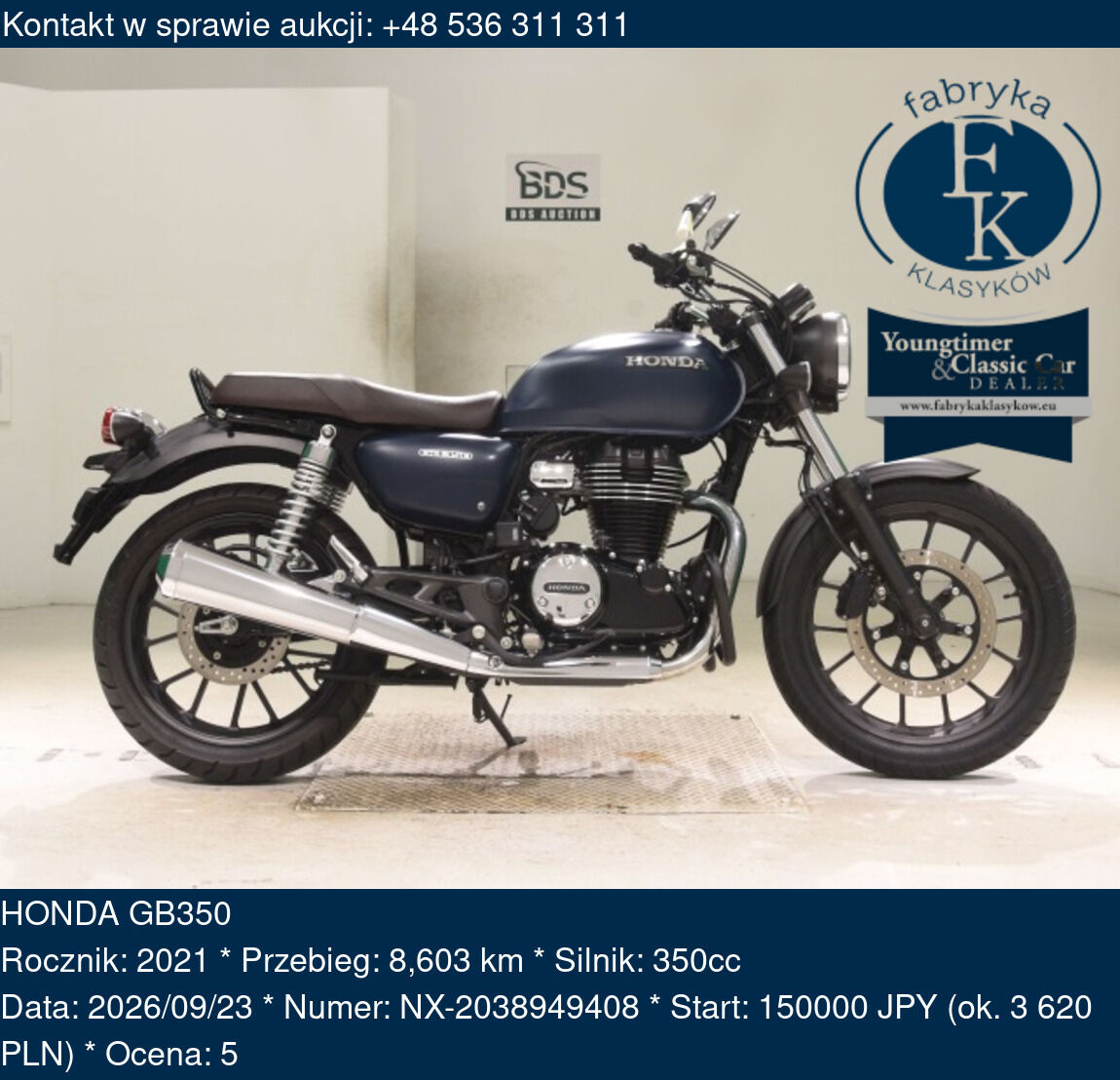 HONDA GB350 2021 - zdjęcie 2