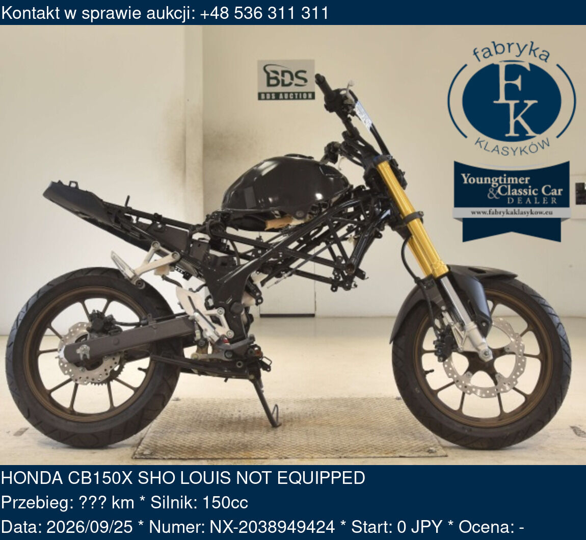HONDA CB150X SHO LOUIS NOT EQUIPPED  - zdjęcie 2