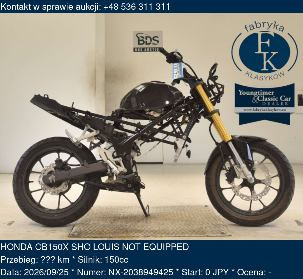 HONDA CB150X SHO LOUIS NOT EQUIPPED  - zdjęcie 2