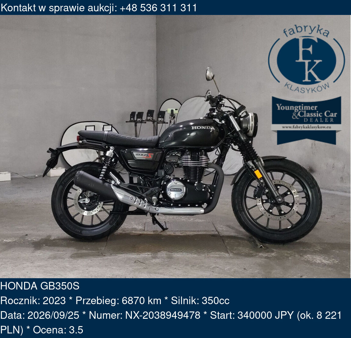 HONDA GB350S 2023 - zdjęcie 2