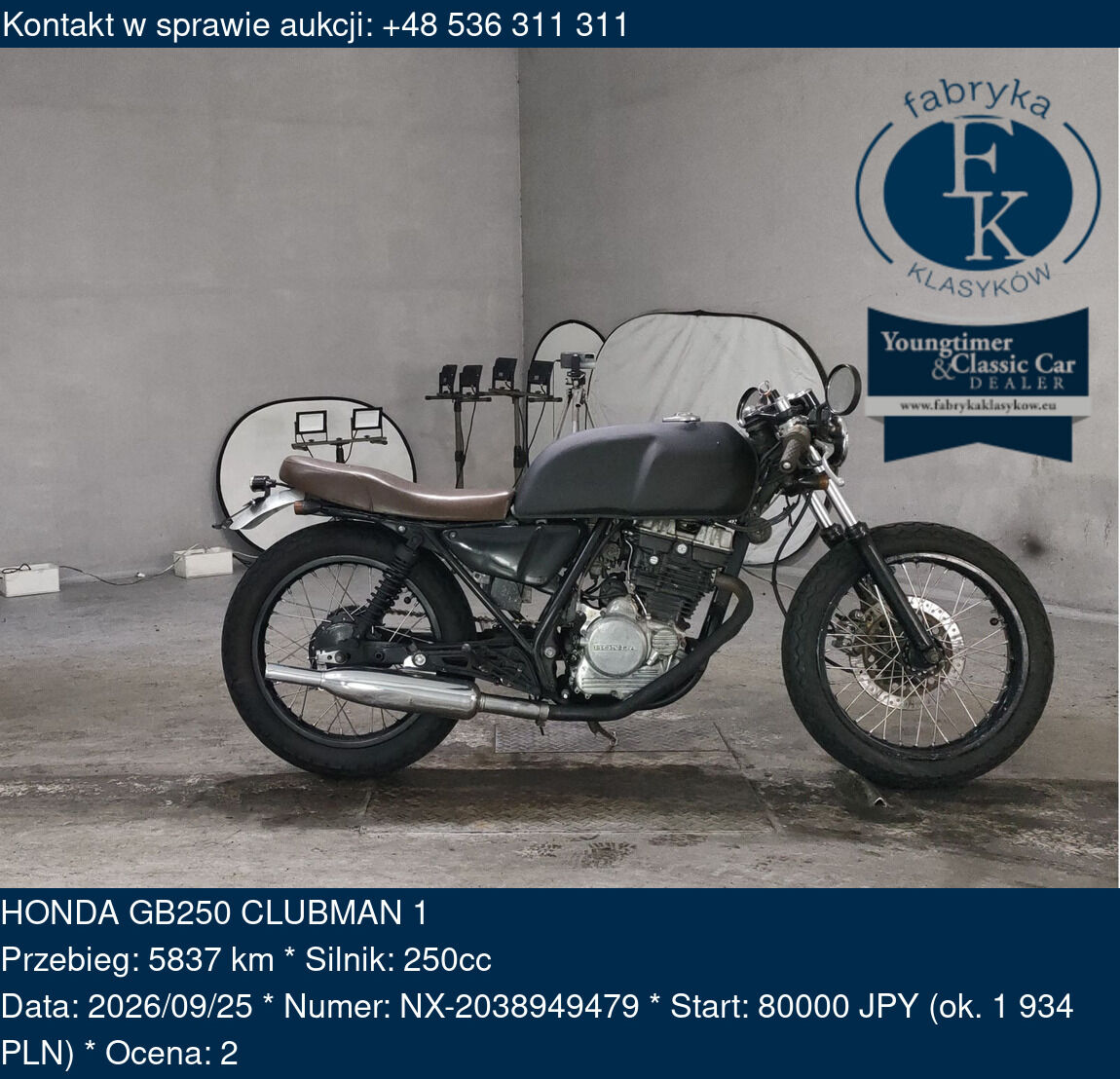 HONDA GB250 CLUBMAN 1  - zdjęcie 2