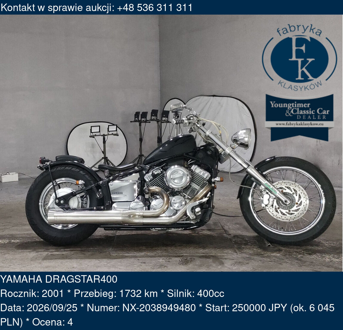 YAMAHA DRAGSTAR400 2001 - zdjęcie 2