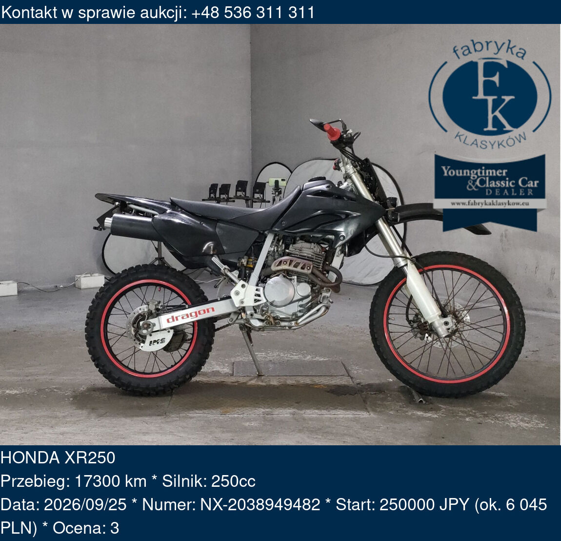 HONDA XR250  - zdjęcie 2