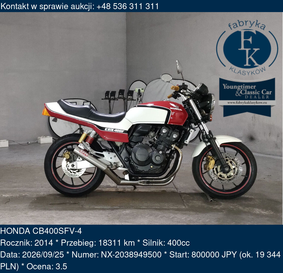 HONDA CB400SFV-4 2014 - zdjęcie 2