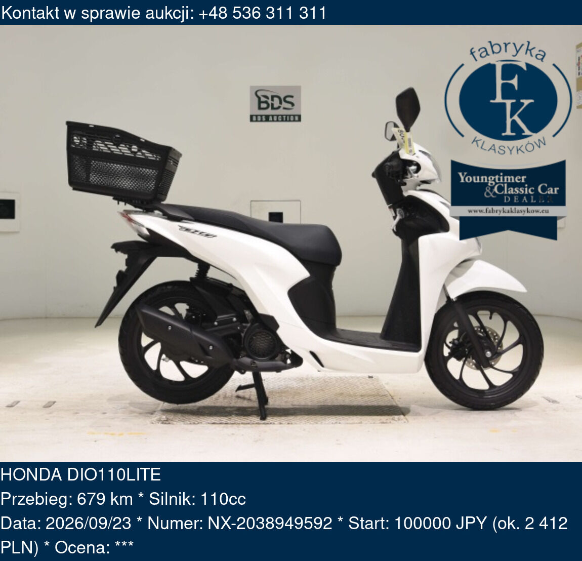 HONDA DIO110LITE  - zdjęcie 2