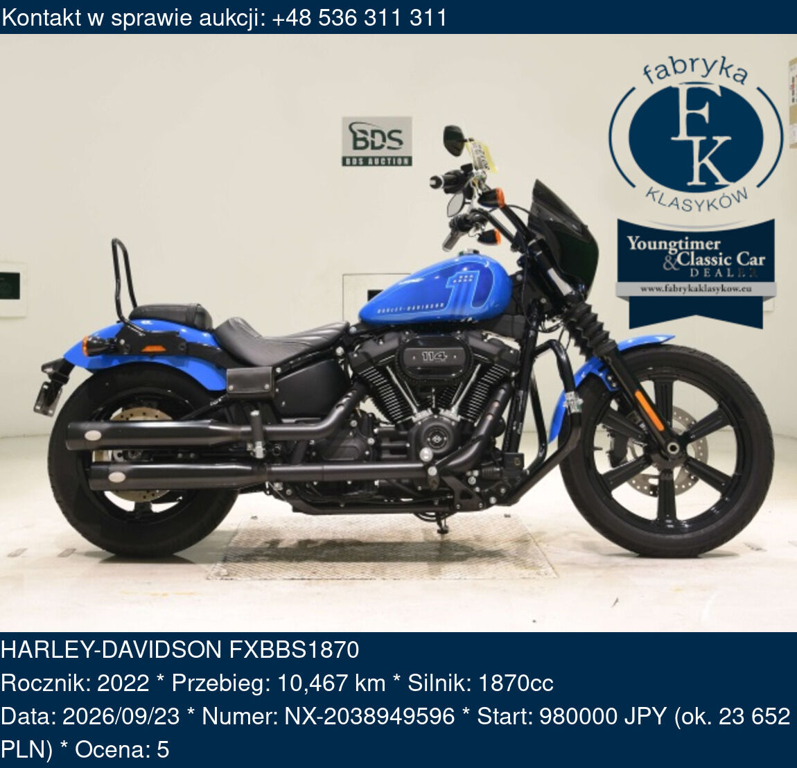 HARLEY-DAVIDSON FXBBS1870 2022 - zdjęcie 2