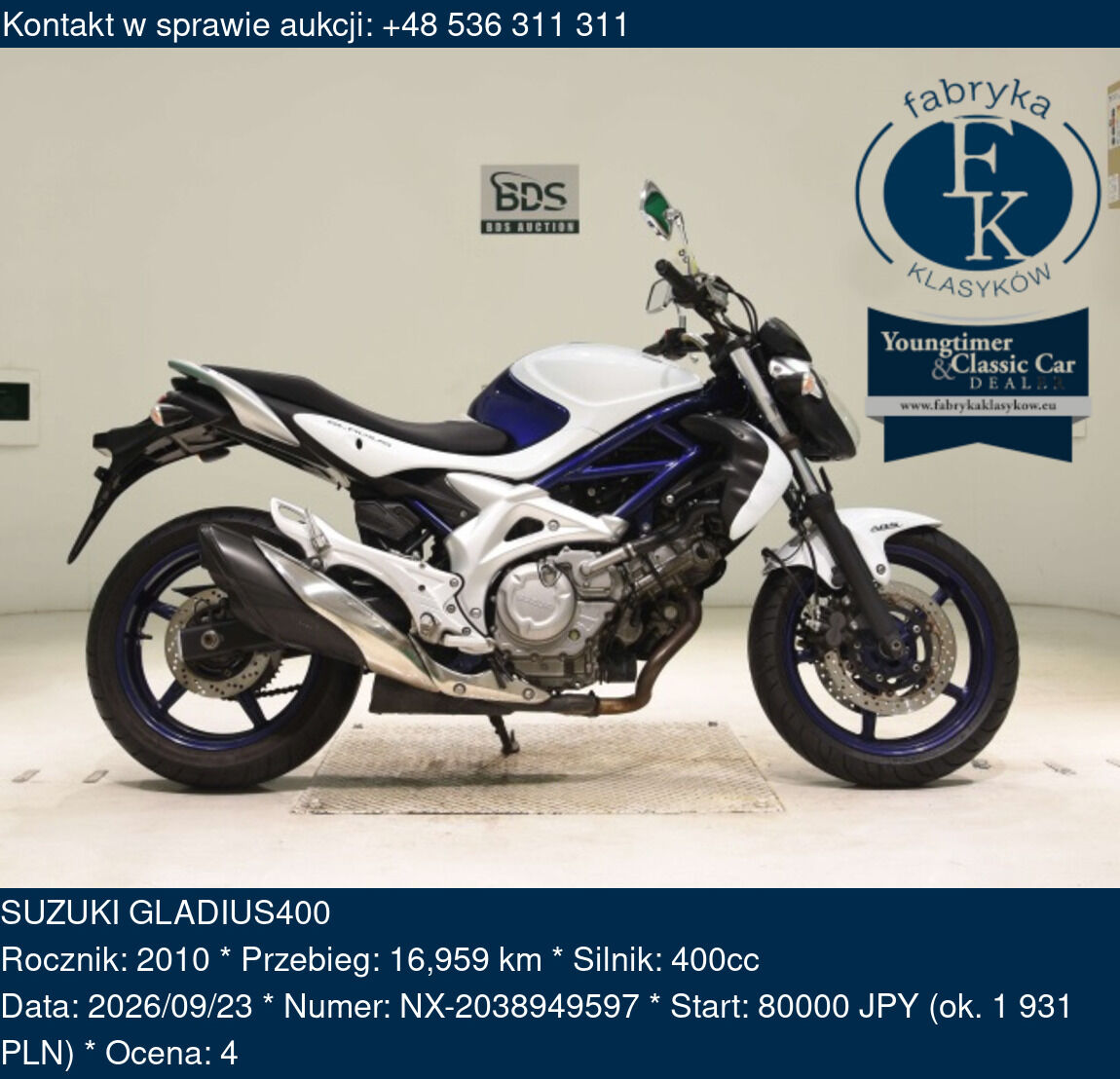 SUZUKI GLADIUS400 2010 - zdjęcie 2