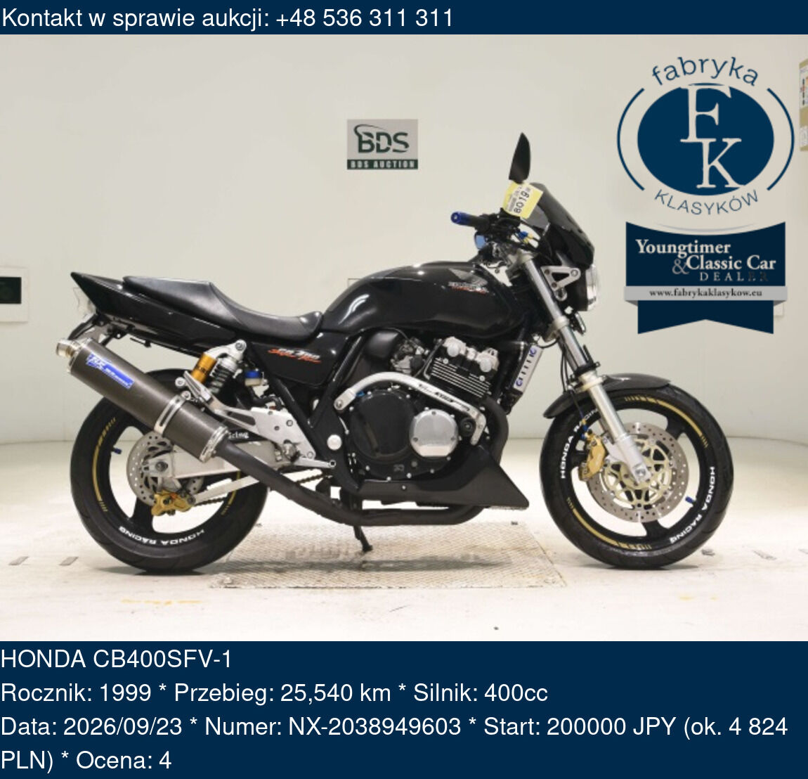 HONDA CB400SFV-1 1999 - zdjęcie 2
