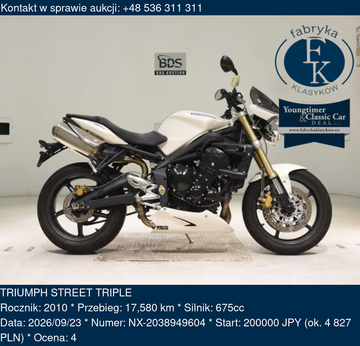 TRIUMPH STREET TRIPLE 2010 - zdjęcie 2