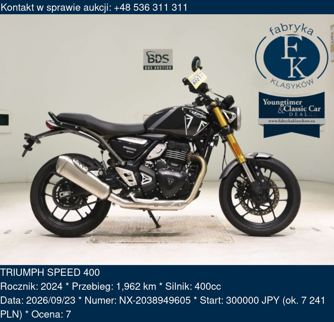 TRIUMPH SPEED 400 2024 - zdjęcie 2
