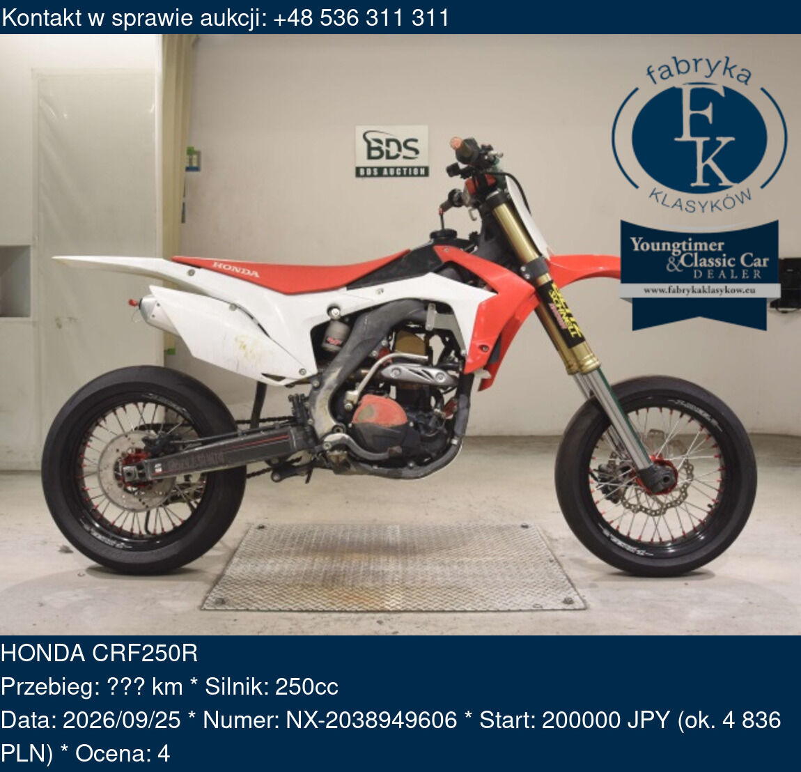 HONDA CRF250R  - zdjęcie 2